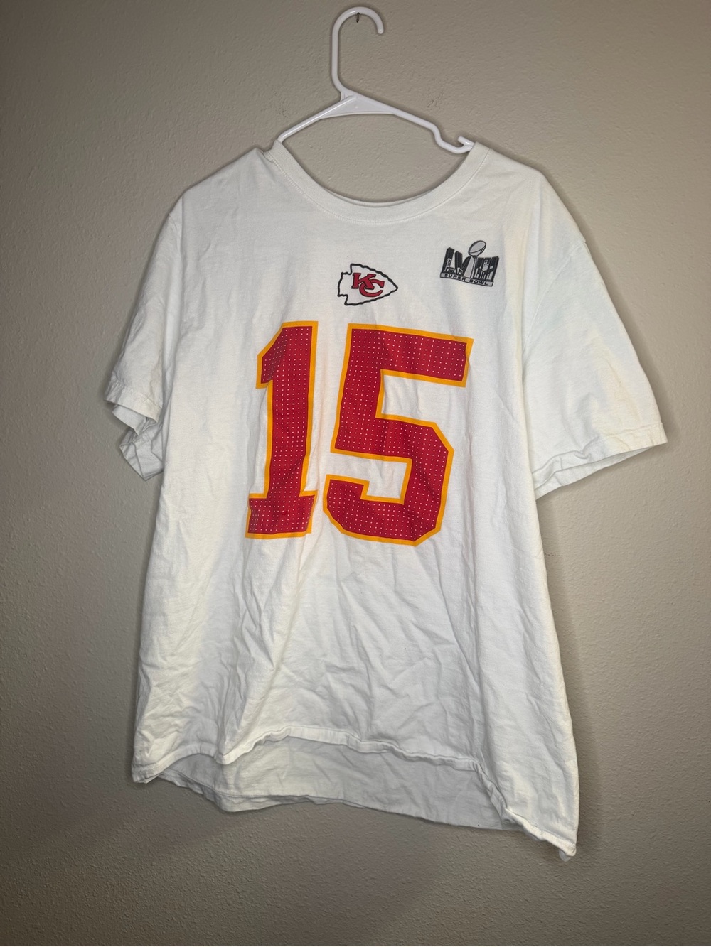 Nike Tee XXL Patrick Mahomes Kansas City Chiefs Super Bowl LVIII Shirt Jersey
